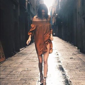 Mango Off-the-Shoulder Dress